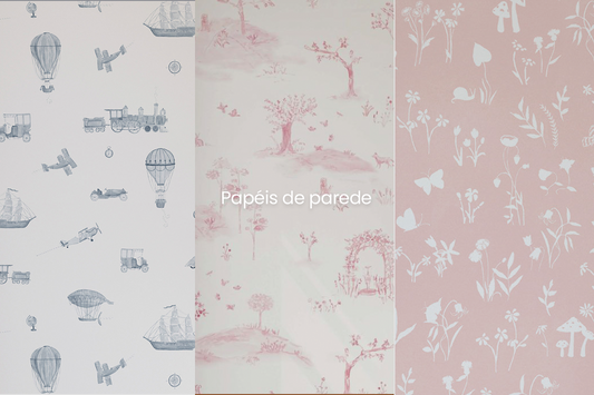 Papel de parede para quarto de bebê: um abraço de cor e afeto