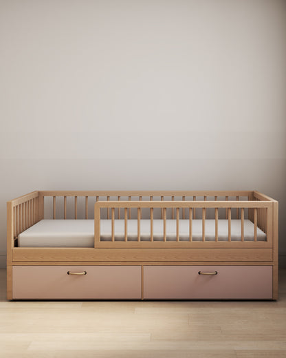 Cama Montessori Saída Lateral Com Báus